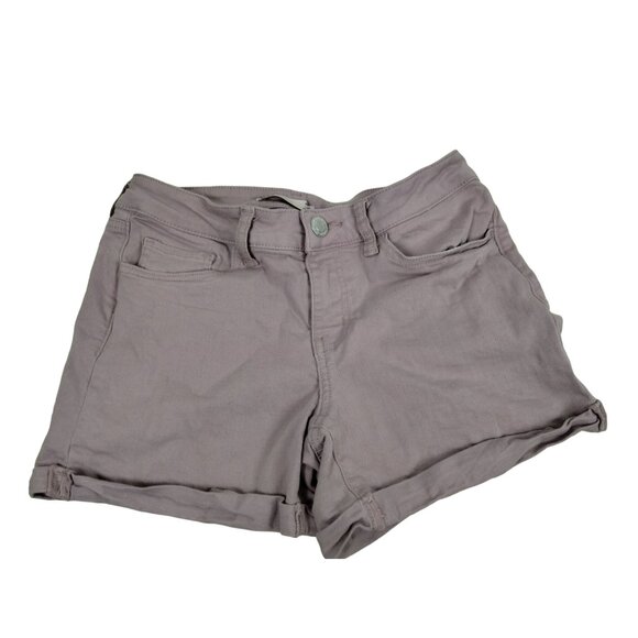 So Misses 9W Low Rise Lavender Denim Midi Shorts - Picture 1 of 4